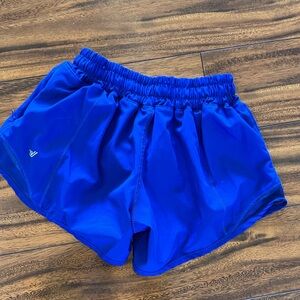 Girl’s Varsity royal blue cheer shorts